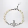 Vivienne Westwood Mini Bas Relief Bracelet Platinum In Multi