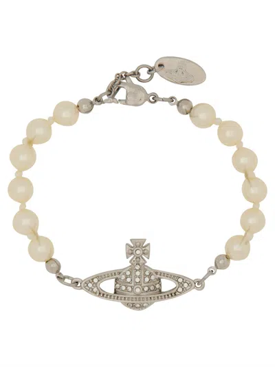 Vivienne Westwood Bracciale "mini Bas Relief" In Gold