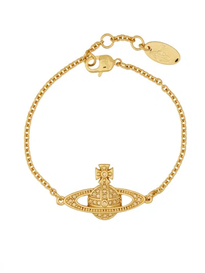 Vivienne Westwood Bracciale "mini Bas Relief" In Gold