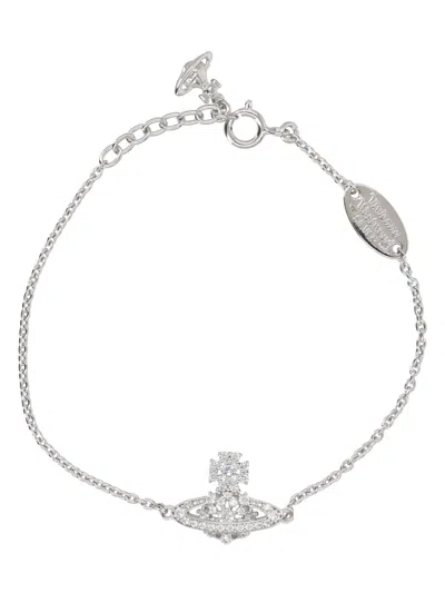 Vivienne Westwood Bracciale "narcissa" Con Orb In Neutral