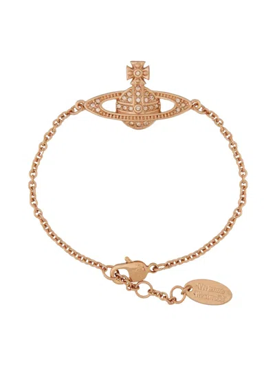 Vivienne Westwood Bracciale Orb In Brown