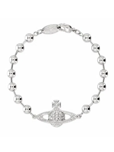 Vivienne Westwood Mini Statement Brass Bracelet In Metallic