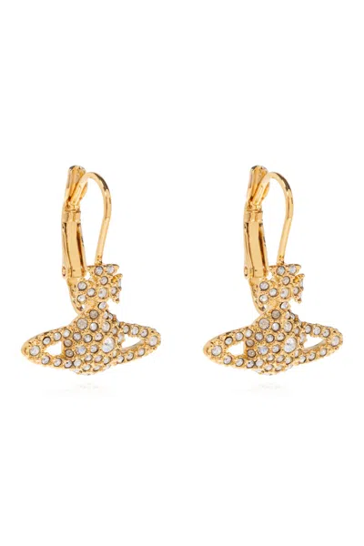 Vivienne Westwood Brass Earrings In Gold