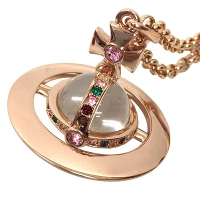 Pre-owned Vivienne Westwood Brass Pendant Necklace () In Gold