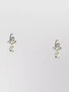Vivienne Westwood Brass Teardrop Gemstone Drop Earrings