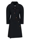 Vivienne Westwood Breeze Wool And Cashmere Coat In Black