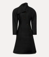 Vivienne Westwood Breeze Coat Melton Black 48 Women In Black