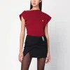 Vivienne Westwood Asymmetrical T Shirt Featuring Orb Logo In Red