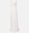 Vivienne Westwood Bridal Mabel Draped Off-shoulder Silk Gown In White