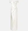 Vivienne Westwood Bridal Mabel Off-shoulder Silk Satin Gown In White