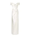 Vivienne Westwood Bridal Mabel Silk Satin Bustier Gown In White