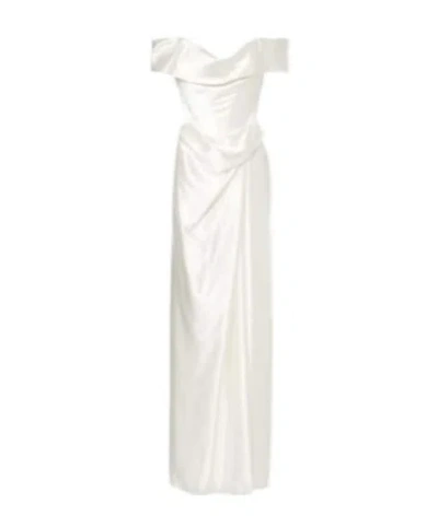 VIVIENNE WESTWOOD BRIDAL MABEL SILK SATIN BUSTIER GOWN