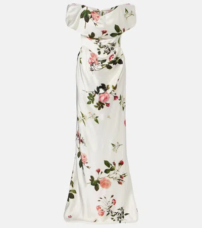 Vivienne Westwood Bridal Nova Cocotte Floral Corset Gown In White