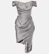 Vivienne Westwood Bridal Nova Cora Satin Corset Dress In Silver