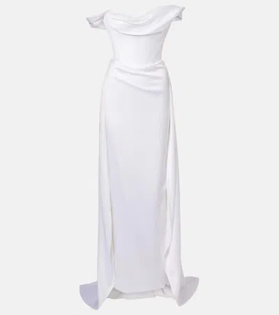 Vivienne Westwood Bridal Nova Grace Satin Bustier Gown In White