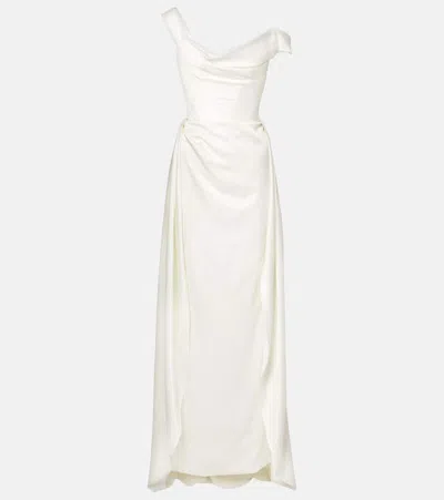 Vivienne Westwood Bridal Nova Grace Satin Gown In White