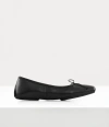 Vivienne Westwood Brigitte Ballerina Shoe Nappa Leather Black 8-41 Women In Black