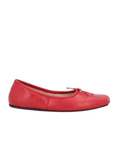 Vivienne Westwood Brigitte Orb-plaque Ballerina Shoes In Red