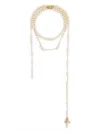 Vivienne Westwood Broken Pearl Necklace In White