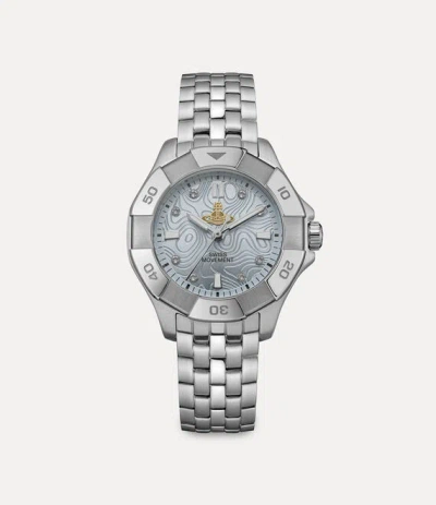Vivienne Westwood Brompton Watch Stainless Steel Women In Silver