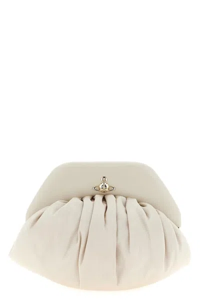 Vivienne Westwood Brook Mini Clutch In White