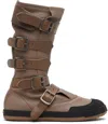 Vivienne Westwood Brown Animal Pirate Boots In Brown