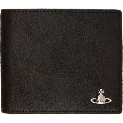 Vivienne Westwood Brown Billfold Man Wallet In Pink