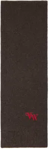 Vivienne Westwood Brown Classic Cashmere Scarf In Aw24-d401