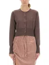 Vivienne Westwood Knitwear With Crew Neck And Ribbed Hem In Brown