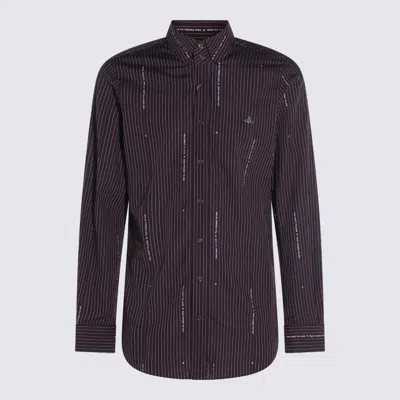 VIVIENNE WESTWOOD VIVIENNE WESTWOOD BROWN COTTON SHIRT