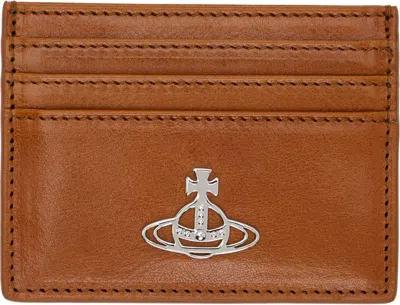 Vivienne Westwood Brown Flat Card Holder