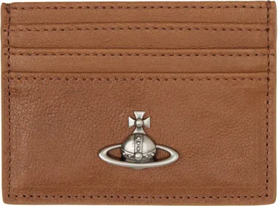 Vivienne Westwood Brown Flat Card Holder
