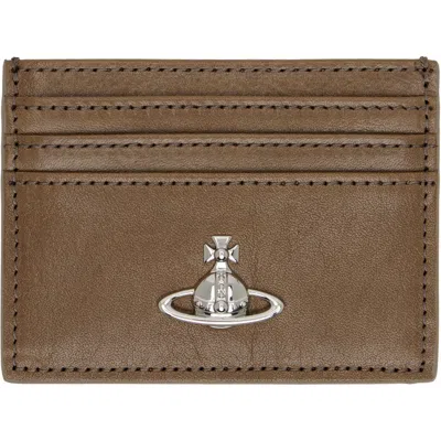 Vivienne Westwood Brown Flat Card Holder
