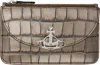 Vivienne Westwood Brown Half Moon Card Holder In Ss25-d405