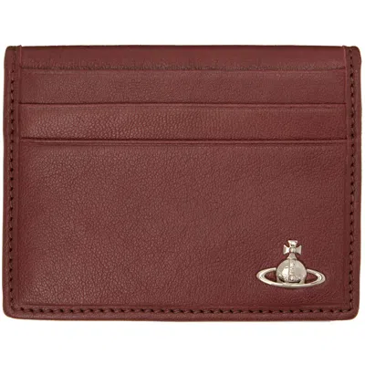 Vivienne Westwood Brown Orb Bifold Man Card Holder In Aw26-d405 Chestnut