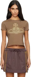 Vivienne Westwood Brown Paris Orb Mini Peru T-shirt