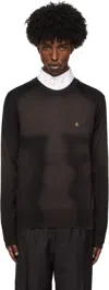 Vivienne Westwood Brown Sean Round Neck Sweater In Aw24-d401