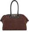 Vivienne Westwood Brown Shirley Holdall Tote In Brown