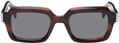 Vivienne Westwood Brown Small Square Sunglasses In 117