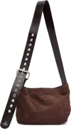 Vivienne Westwood Brown Suede Maxime Small Crossbody Bag