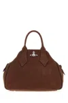 Vivienne Westwood Medium Structured Handbag Top Handle In Brown