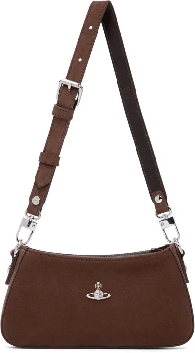 Vivienne Westwood Brown Tasha Shoulder Phone Bag