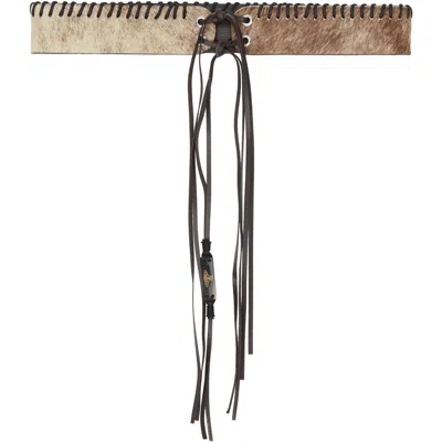 Vivienne Westwood Brown Tassel Tie Belt