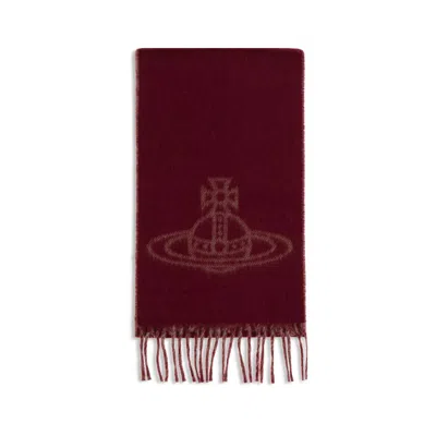 Vivienne Westwood Brown Wool Scarf