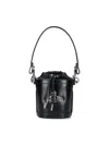 Vivienne Westwood Structured Bucket Bag With Drawstring Closure In Black
