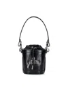 Vivienne Westwood Structured Bucket Bag With Drawstring Closure In Black
