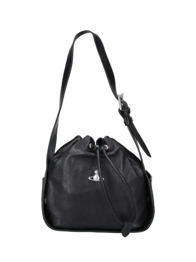 Vivienne Westwood Bucket Bag "stacey" In Black