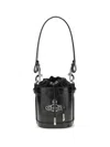 Vivienne Westwood Small Kitty Bucket Bag In Black