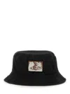 Vivienne Westwood Logo Cotton Bucket Hat In Black
