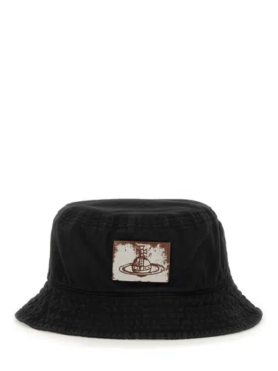 VIVIENNE WESTWOOD BUCKET HAT WITH LOGO